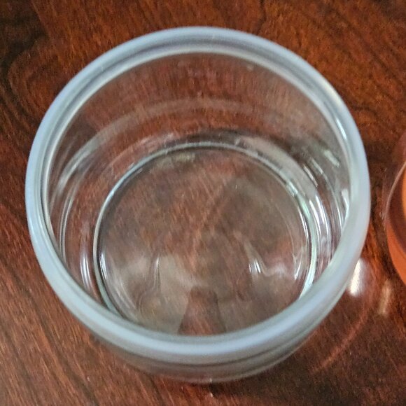 RUFFINO SMALL ARTICHOKE COPPER TOP GLASS KITCHEN COVERED STORAGE CANISTER JAR - Picture 12 of 13